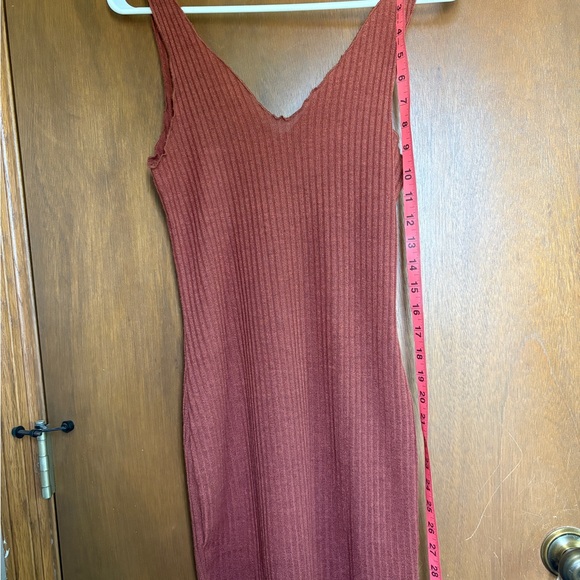 Source Unknown Pink Ribbed Bodycon Mini Dress - Picture 3 of 8